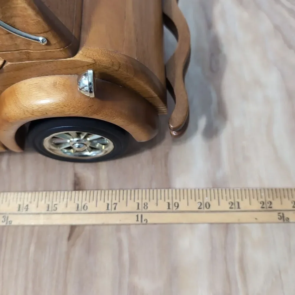 Retro Wood Car Model Handmade‎ Packard Antique Model Wooden Car Collectible Car